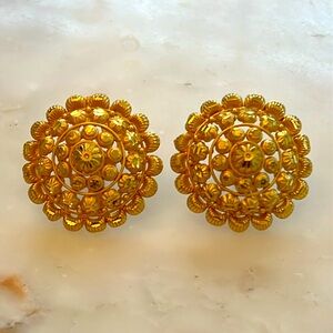 Large Gold Statement Earrings for Women